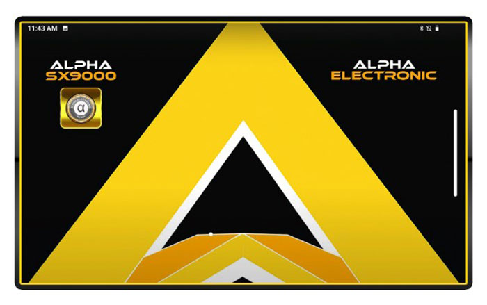 منوی اصلی فلزیاب Alpha SX9000 PRO