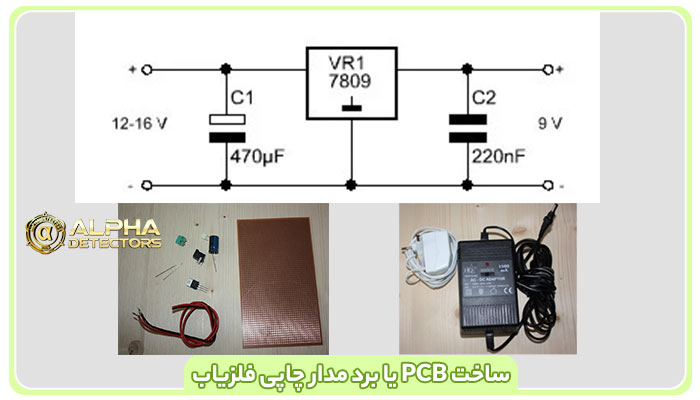 ساخت PCB یا برد مدار چاپی فلزیاب